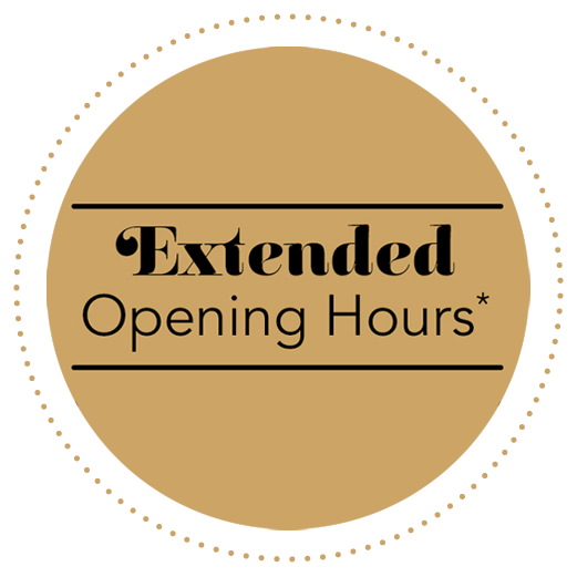 Extended Opening Hours!!