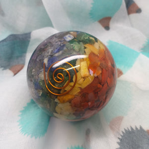 Orgonite sphere - Chakra