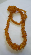 Amber chip necklace