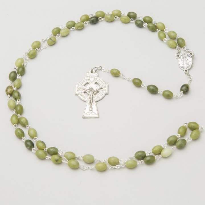Connemara Marble Round Rosary Beads